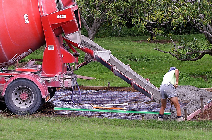 Many home improvement projects requiring cement will need a permit